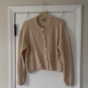 J. Crew Supersoft bubble-hem cardigan
